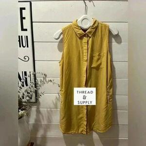 ♦️-50%♦️ THREAD &  SUPPLY yellow dress size L